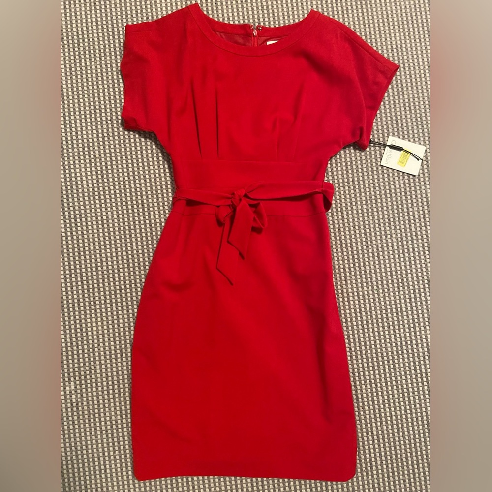 NWT red Calvin Klein dress